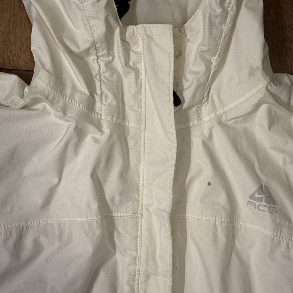 Y2K Nike ACG Fit Storm 3 Jacket‎ Sz Small S Full Zip Fair Condition White - Picture 15 of 16